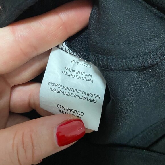 June & Hudson Black Suede Pants Size Small - Picture 2 of 6